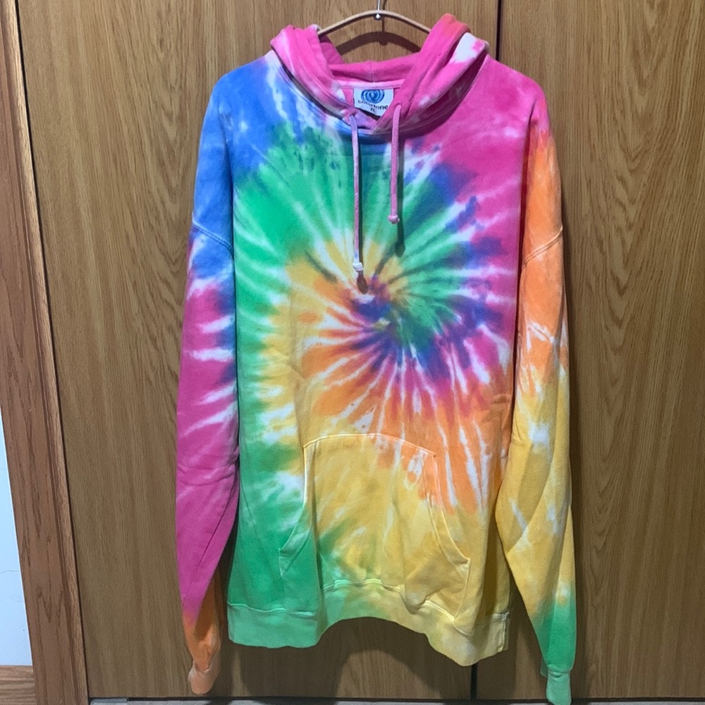 Colortone Tie Dye Pullover Sweatshirt size XL